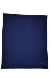 Paul Smith Mainline Navy Coloured Stitched Embroidery Scarf Mens New