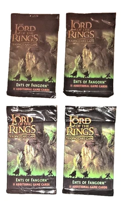 The Lord of the Rings Ents of Fangorn 4 Trading Card Packs 11 game cards ea 2003