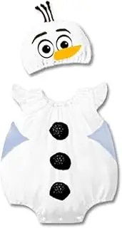 [Costume Bay] Baby Rompers Onesie One-Piece Bodysuit Cosplay Birthday Party for Boys Girls Outfit (Snowman, 95)