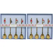 2PK LVD Christmas Charm Teaspoon Home/Kitchen/Table Display Decor 17x17cm Gold