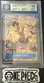 BGS 10 One Piece OP08-052 R* Portgas.D.Ace Alt Art - English-Two Legends-Graded