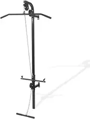 vidaXL Wall-Mounted Home Gym - Dual Pulley Training System with Lat Pull-Down and Low Pull-Up Bars - Steel Construction Supports up to 120 Kg.