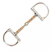 D RING NEW SNAFFLE BIT HORSE RIDING COPPER ROLLERS EQUESTRIAN LIFE LTD HORSE BIT