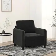 Sofa Chair Black 60 cm Velvet Home Sofa