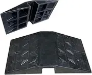 11cm Rubber Threshold Ramp Non-Skid for Wheelchair Handicap Access,Kerb Door Openings Dooraway Transition Mat for Accessible Channel,Home 70x40cm Load 1100 lbs Capacity