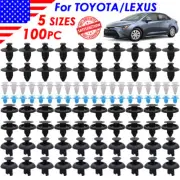 100 x For Toyota&Lexus Car Body Trim Panel Clips Undertray Splash Shield Rivets (for: Lexus)