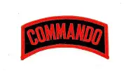 Patch patches embroidered iron on backpack commando army airsoft tactical