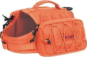 OneTigris Dog Backpack for Medium & Large Dogs, Nylon Backpack for Dogs Tactical Pet Backpack with Side Pockets for Hiking Walking Training Running