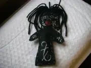 Voodoo Doll Poppet Revenge Cursing, Hexes Banishing Black Doll Candle Spell Kit