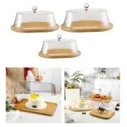 Cake Stand with Dome Cake Fruit Display Server Tray for Cream Party Kitchen