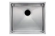 500x440x230mm 1.2mm Handmade Top/Undermount Single Bowl Kitchen/Laundry Sink (Round Edges)
