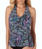 NEW MAGICSUIT MIRACLESUIT Two Piece TANKINI SWIMSUIT 10 $150 Gypsy Trish Halter