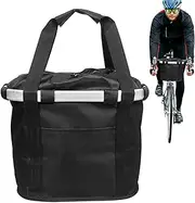 Electric Scooter Basket | Heavy Duty Foldable Bicycles Case,Waterproof Mobility Scooter Bike Bag with Handle, Laptop Cup Holders for Adults
