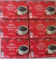 6 BOXES BARISSIMO PEPPERMINT MOCHA COFFEE K-CUPS 12-POD BOX