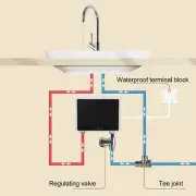 Mini Electric Water Heater Instantaneous Digital Display 5500W Thermostatic HG