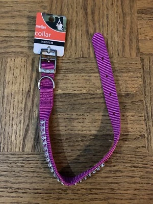 Meijer Dog Collar Medium Pink Jewel