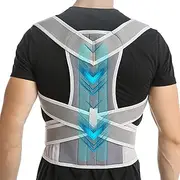 Adjustable Posture Corrector Back Brace Breathable Hunchback Correction Belt Men Women Posture Trainer For Neck, Shoulder, Clavicle And Back Pain Relief(Large)