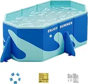 Foldable Pool - Dog Bath Non Inflatable Pool | Non-Slip Portable Bath Tub, Dog Grooming Supplies for Toddler Adults Pets All Breeds Outdoor