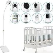 Adjustable Height Baby Monitor Floor Stand Holder for Hellobaby HB6550 HB65/HB66/HB248 Other Cameras with 1/4 Scream Baby Monitor and Also Compatible with The Nanit Pro Smart Baby Monitor & Flex Stand