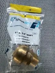 SharkBite 1 x 3/4-In. MNPT Male Adapter, Push To Connect, Lead-Free, U142LFA