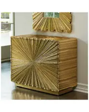 Global Views Linen Fold Two-Drawer Chest