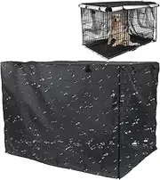 Large Dog Crate, Polyester Pet Kennel, Cloth Silver Coated Protective Crate, Double Door Dog Crate, Private Cage for Dogs