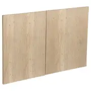 Kaboodle 900mm Hazelnut V Modern Rangehood Cabinet Doors - 2 Pack