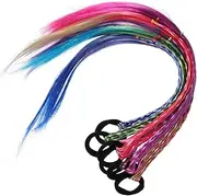 CRILSTYLEO 6pcs Wig Headdress Braided Ponytail Synthetic Ponytail Extension Women Hair Extensions Braided Wigs Ponytail Extension for Women Hair Extensions for Braids Hair Accessories