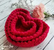 Crochet heart nesting baskets bowls Valentines PATTERN ONLY