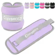 Ankle Weights for Women Men A Pair of 2 LBS Wrist Leg Arm Weights for Kids wi...
