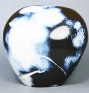 1.12lb Natural Blue White Carnelian Agate Geode Flame Crystal Form Madagascar