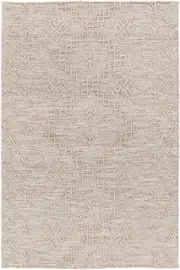 Kochi Kate Geometric Ash Wool Rug
