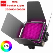 Zhiyun FIVERAY M20 M20C 20W RGB Led Pocket Video Light APP Control 2500K-10000K