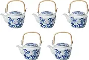 Set of 5 Grapes M10 Earthenware Pot, 6.7 x 5.9 inches (17 x 15 cm), 2000cc | Arita Ware Potted Pot, Setomonohonpo
