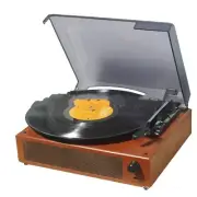 Vintage Vinyl Record Player – Classic Bluetooth Gramophone with Built-in Speaker