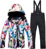 [decathee] Women's Waterproof Ski Snowboard Jacket Windproof Winter Warm Snow Mountain Rain Coat