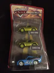 Collectible The World Of Cars Dinoco Dream Gold Mia, Tia & McQueen Gift Pack NEW