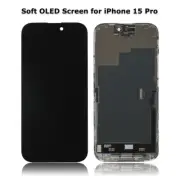 Soft OLED For iPhone 15 Pro LCD Display Touch Screen Frame Assembly Replacement