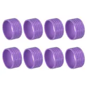 8Pcs Badminton Racket Racquet Handle Grip Fix Ring Grip Band Rubber Ring, Purple