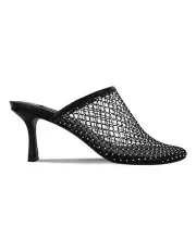[Senso] Pam Mesh Heeled Mules in Black