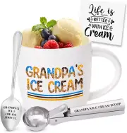 Grandpa Ice Cream Bowls, Grandpa Christmas Gifts, Christmas Gifts for Grandpa, G