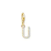 Buy Charm Pendant letter U gold plated by Thomas Sabo online - THOMAS SABO Australia