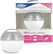 Milton Mini Portable Soother Pacifier Dummy Steriliser (Silver + 50Tablets)