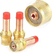 3pcs 45V26 Collet Body Gas Lens Tig Welding Torch WP-17/18/26 2.4mm for Welding Copper Gold Red 3pcs 5 * 2cm 109g