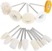 GANAZONO 50 Pcs Polishing Buffing Wheel Kit for Drill Mini Sanding Wheels for Jewelry Watches and Fine Detailing Efficient Stain Removal Portable Buffing Kit for Easy Craftsmanship