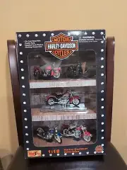 Maisto Harley Davidson Set Of 5 1:18 Diecast Motorcycles