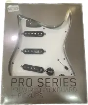 EMG CROSSROADS RA-2 PRO RETRO ACTIVE BLACK ON WHITE PICKGUARD ALNICO 2 MAGNETS