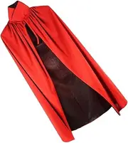 Vampire Cloak Cool Cosplay Halloween Party Cape Halloween Death Cape Costume Halloween Vampires Cape Black and Red Cape Stand Collar Party Cosplay Cloak Black Cape Polyester