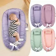 Stellar Baby Lounger for Newborns (0-24 Months) - Breathable, Organic, Portable