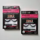 2 Ardell Magnetic Faux Mink 818 False Eyelashes with MegaHold Liquid Liner Kit